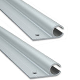 2 STÜCK Alu Kederschiene - 1,2 Meter - Kederleiste - Neigung 0° - Ø10mm (passend für 5-9mm Keder) Aluminium Kederprofil Leiste für Wohnwagen Wohnmobil Vorzelt Sonnensegel Schürzenleiste Vorzeltschiene